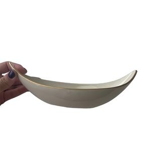 Lenox Weatherly Asymmetrical Serving Bowl Vintage